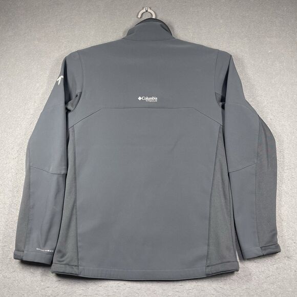 Columbia Titanium Jacket Mens Medium Gray Titan Ridge Polartec Omni-Heat Hiking - Picture 8 of 12